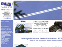 Tablet Screenshot of dkfh.de